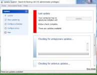 as you can see update button greyed out and noupdates are installing.JPG